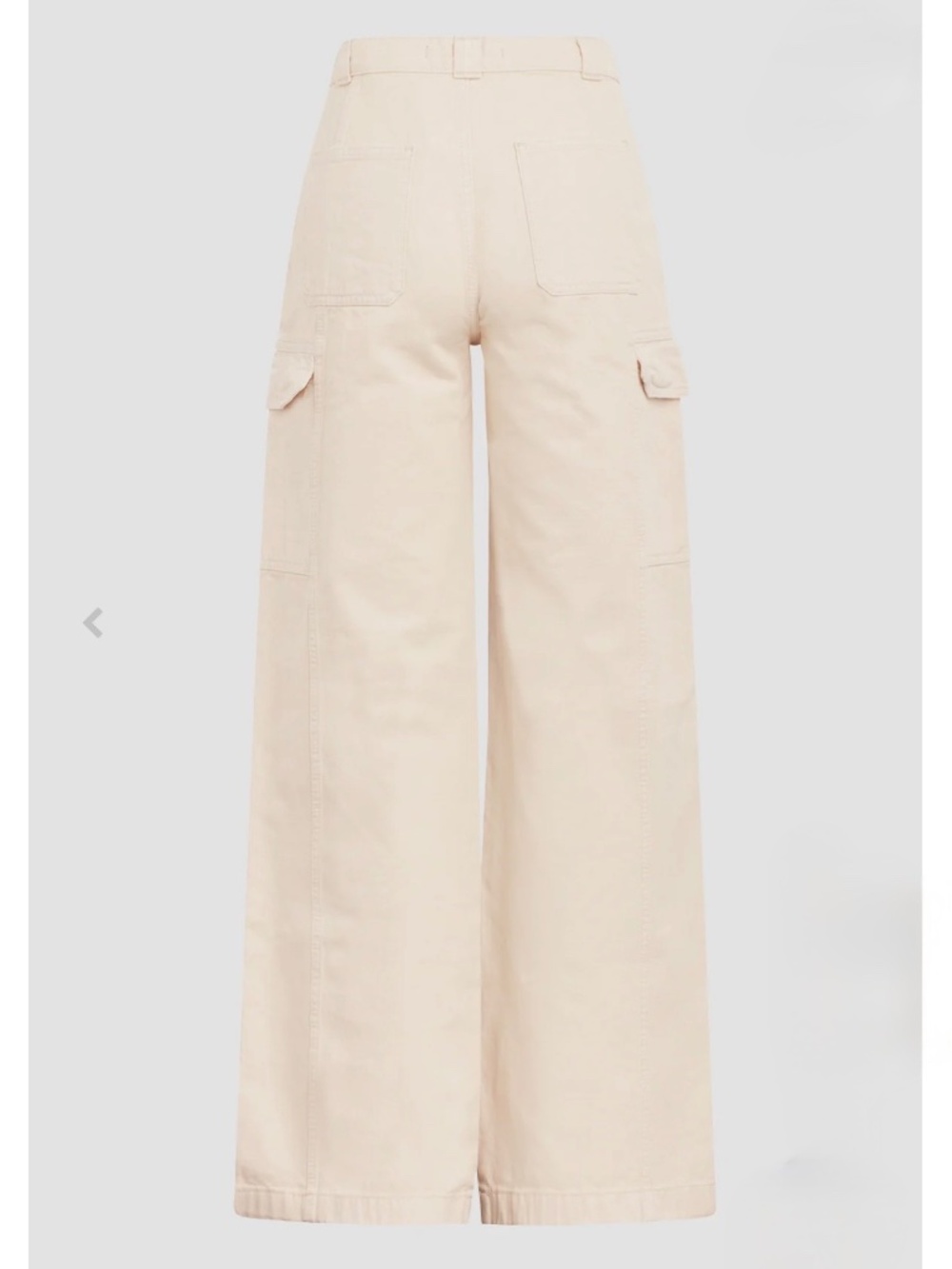 Hudson Jeans Cotton Cargo Pants Wide Leg Great Egret (Off-White) Size 31 - Picture 2 of 8